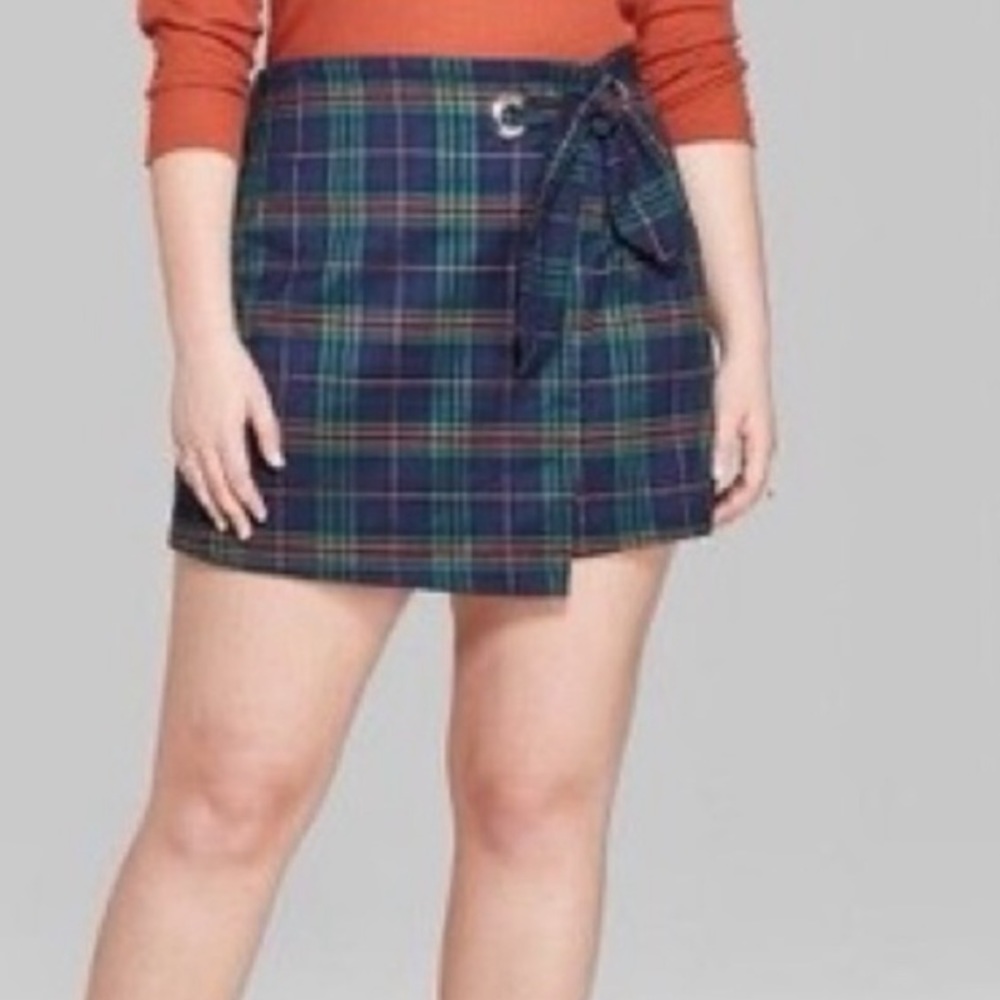 Wild Fable Mid-Rise Plaid Skirt - Picture 3 of 7